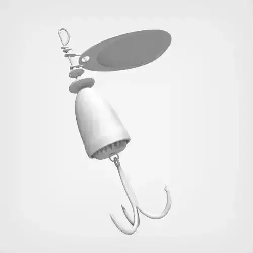 Spinner hook Free 3D model