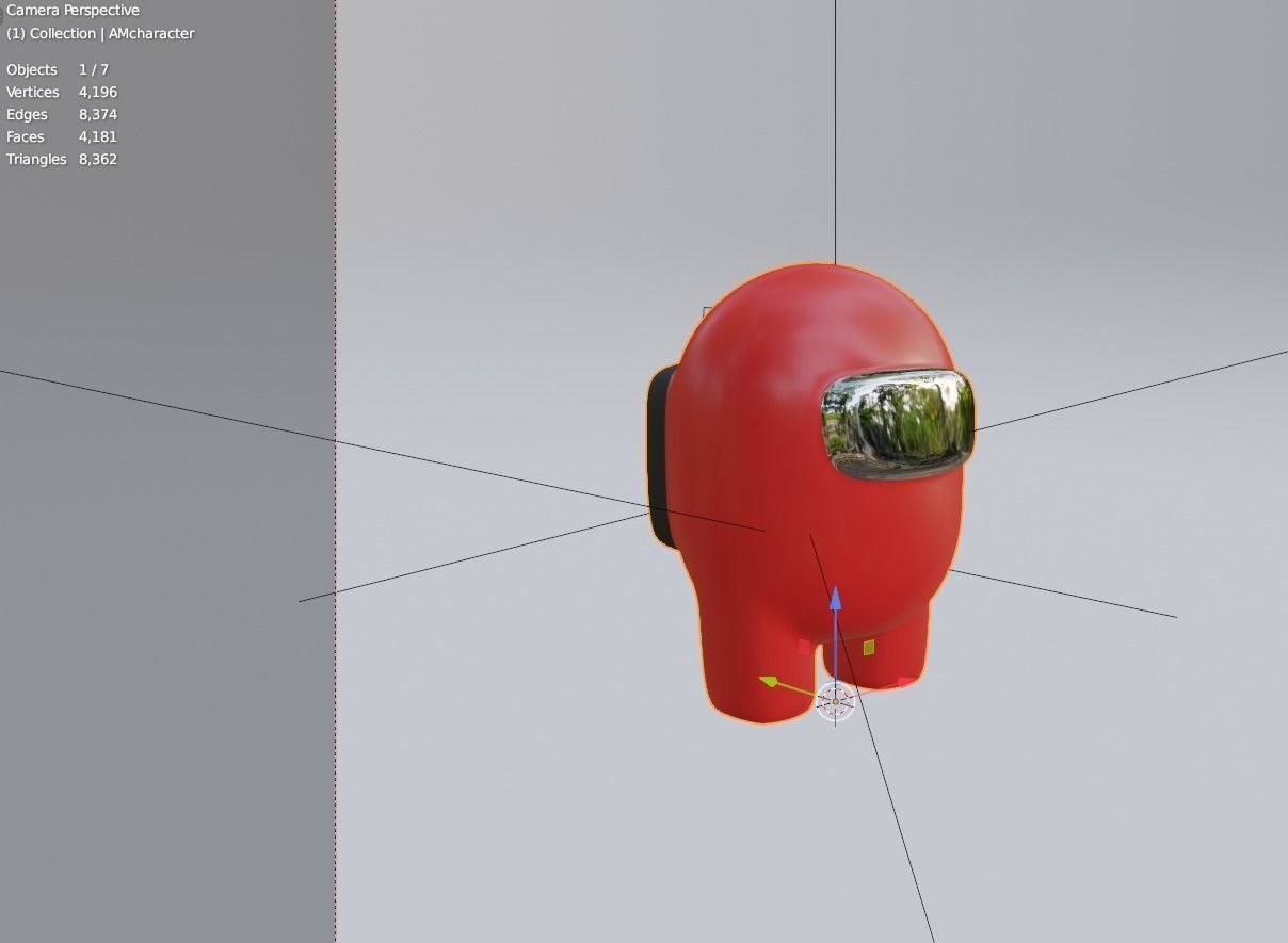 Character robot lamp Free 3D model_4