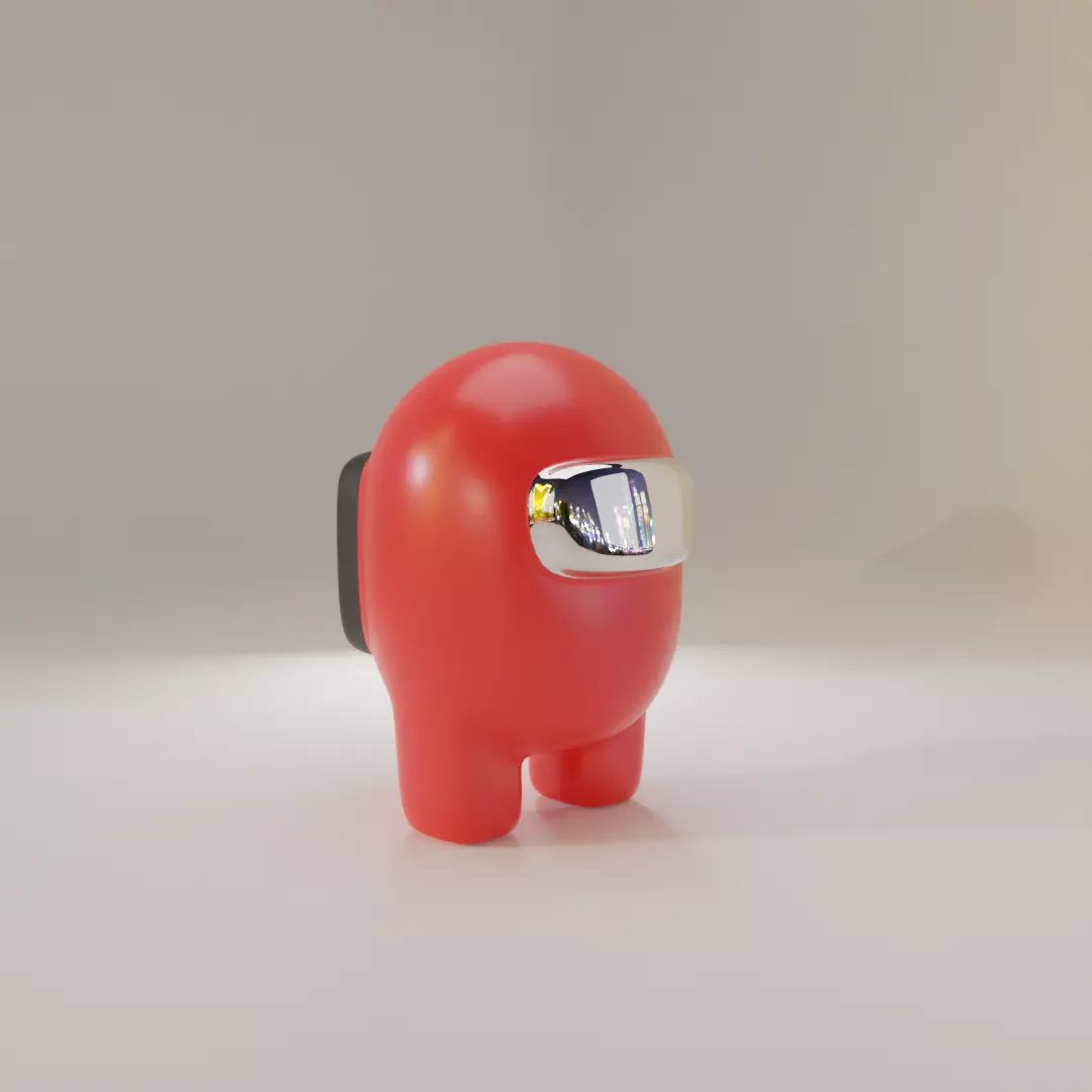 Character robot lamp Free 3D model_0