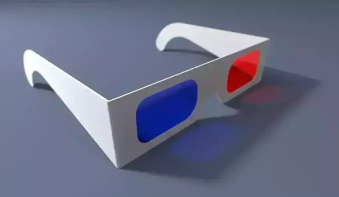 3D glasses Free 3D model