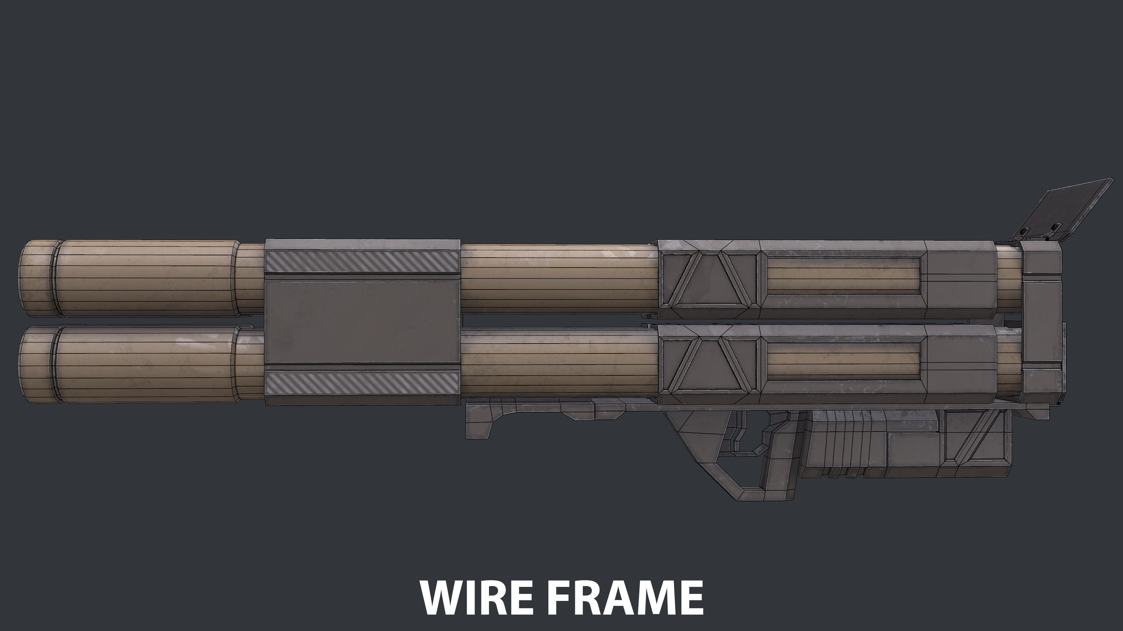 Rocket Launcher Game Ready 11 Low-poly 3D model_14