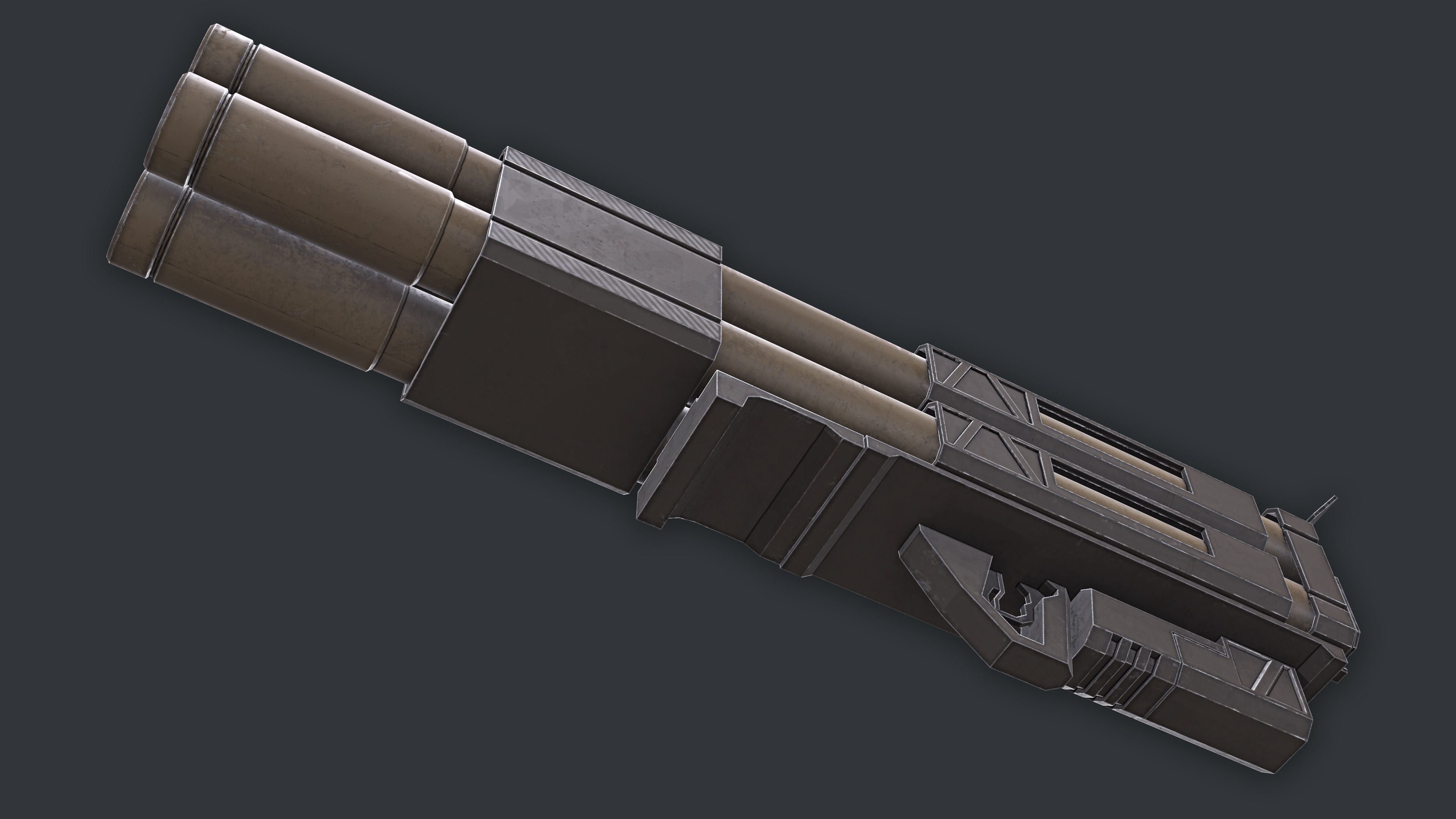 Rocket Launcher Game Ready 11 Low-poly 3D model_6