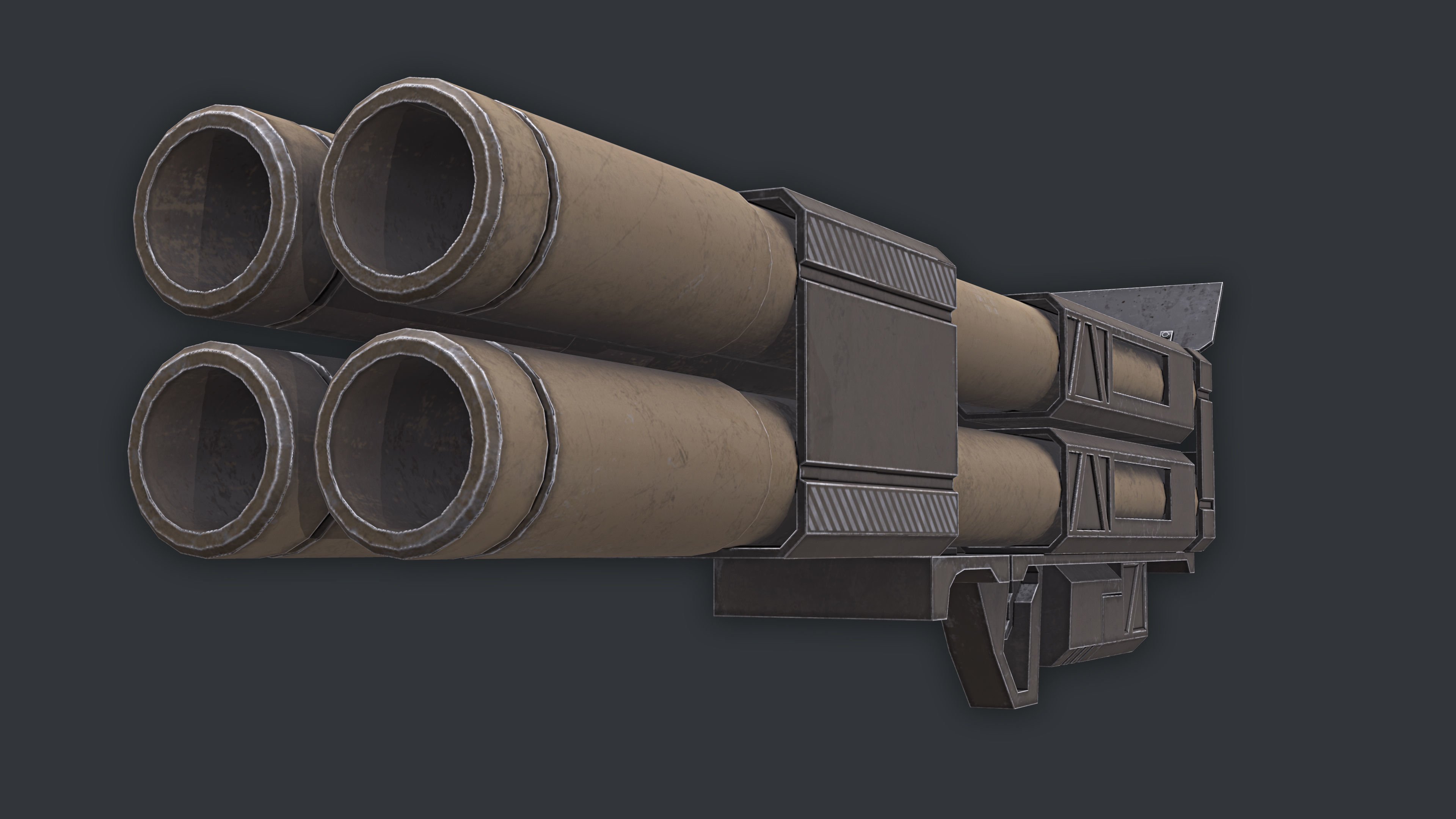 Rocket Launcher Game Ready 11 Low-poly 3D model_1