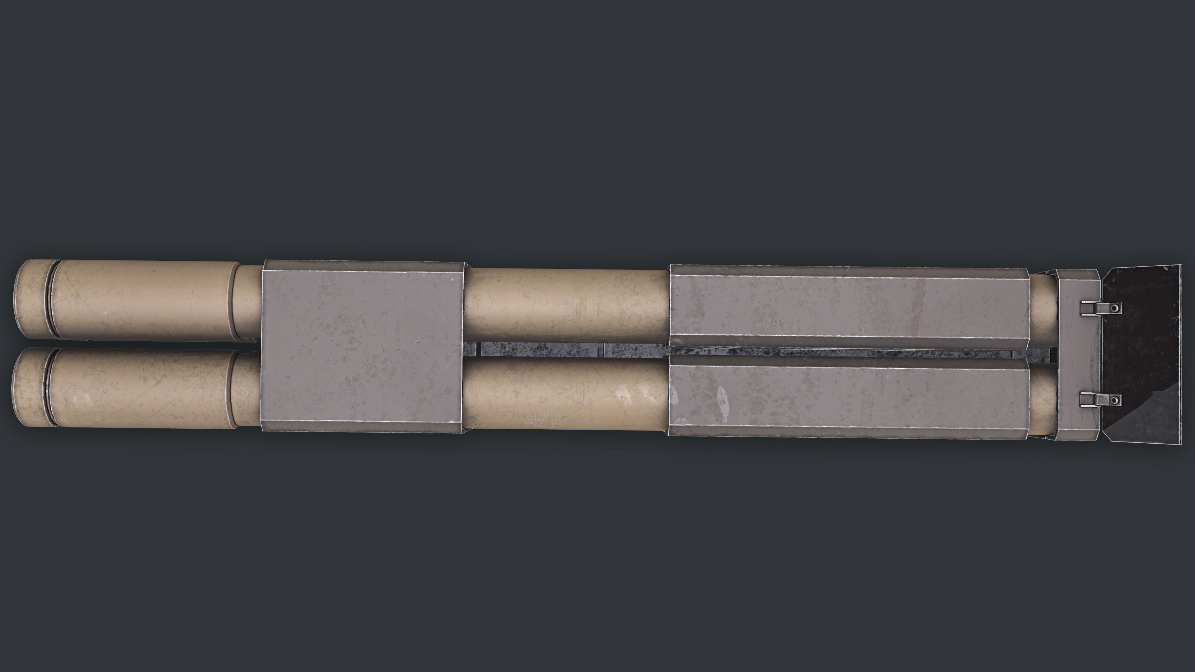 Rocket Launcher Game Ready 11 Low-poly 3D model_7