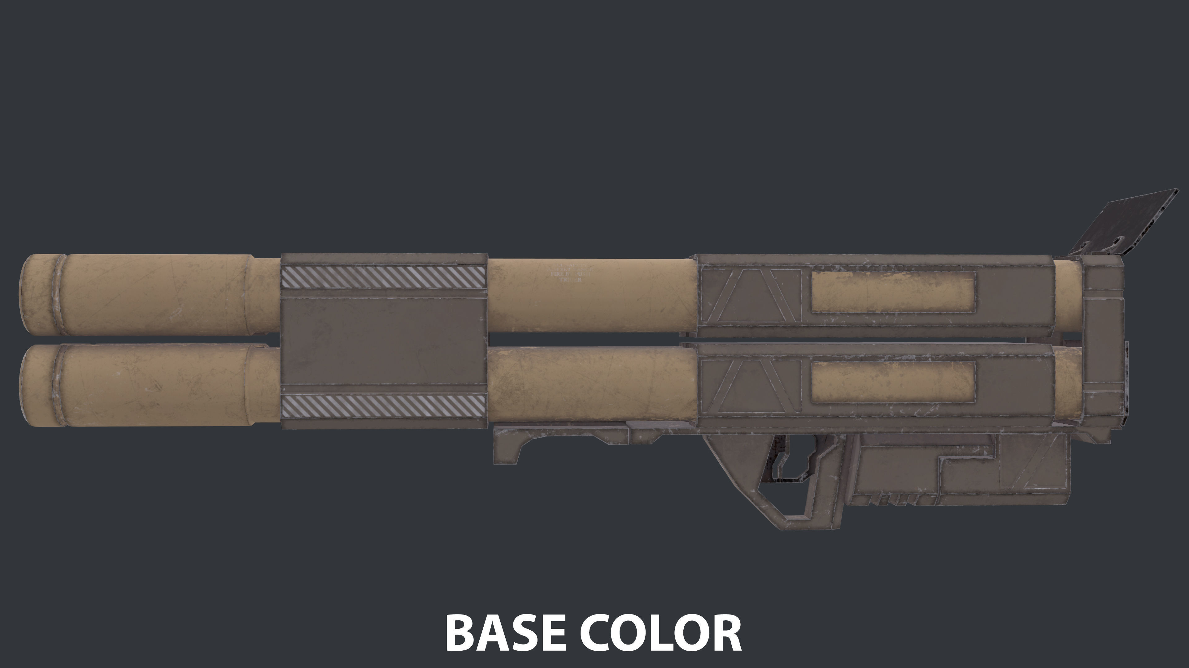 Rocket Launcher Game Ready 11 Low-poly 3D model_12