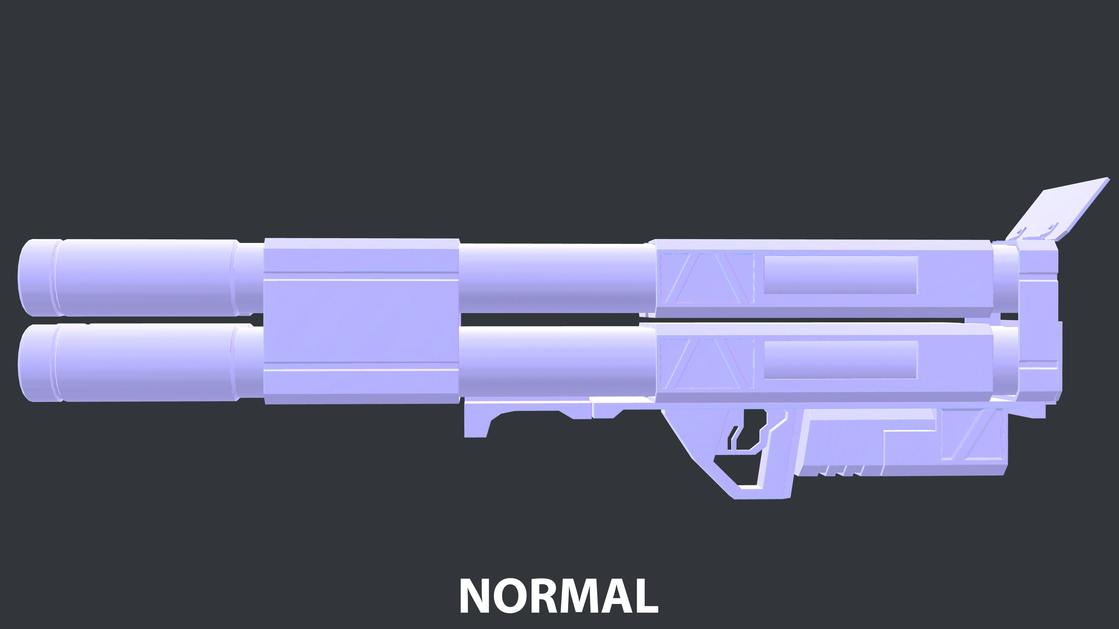 Rocket Launcher Game Ready 11 Low-poly 3D model_11