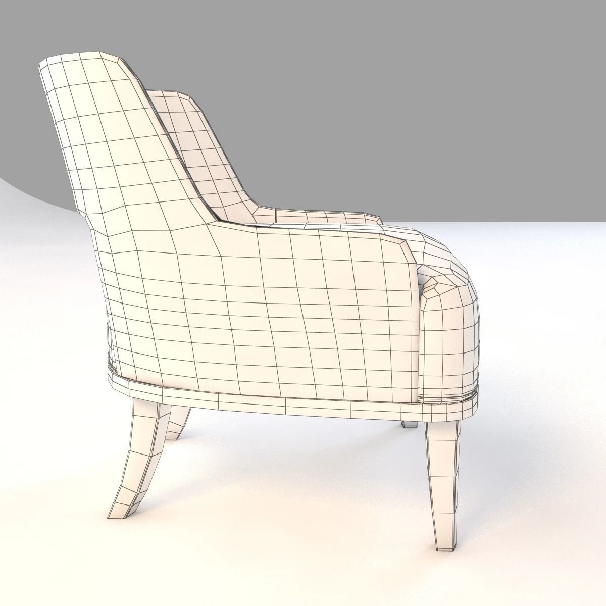 Barbara Barry Modern Salon Lounge Chair 3D model_4