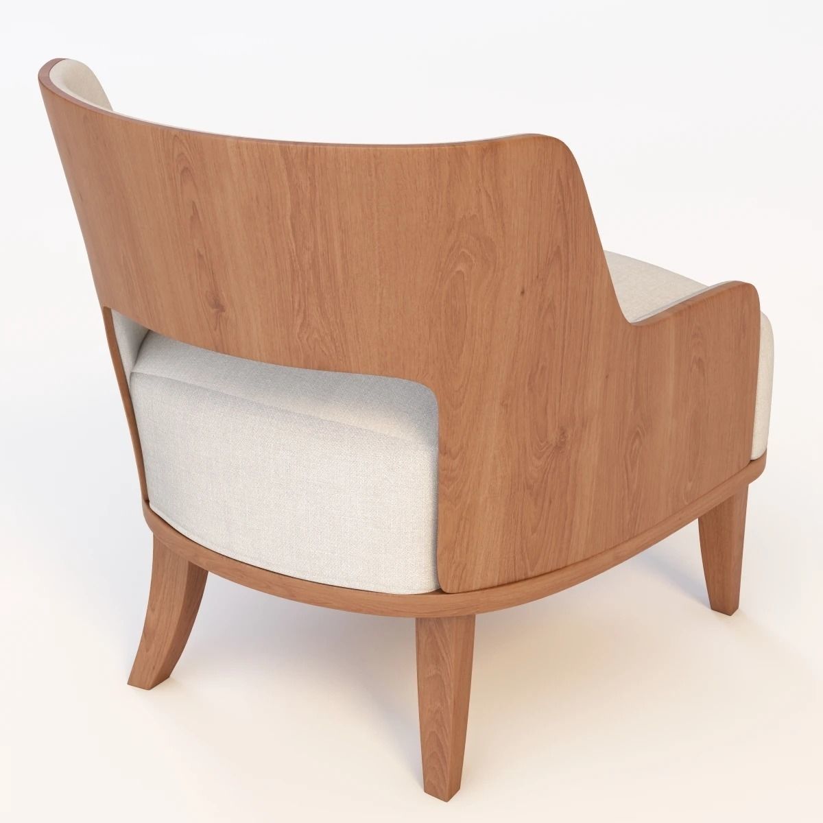 Barbara Barry Modern Salon Lounge Chair 3D model_5
