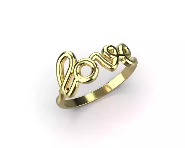 Ring u Love 3D print model Ring u Love 3D print model