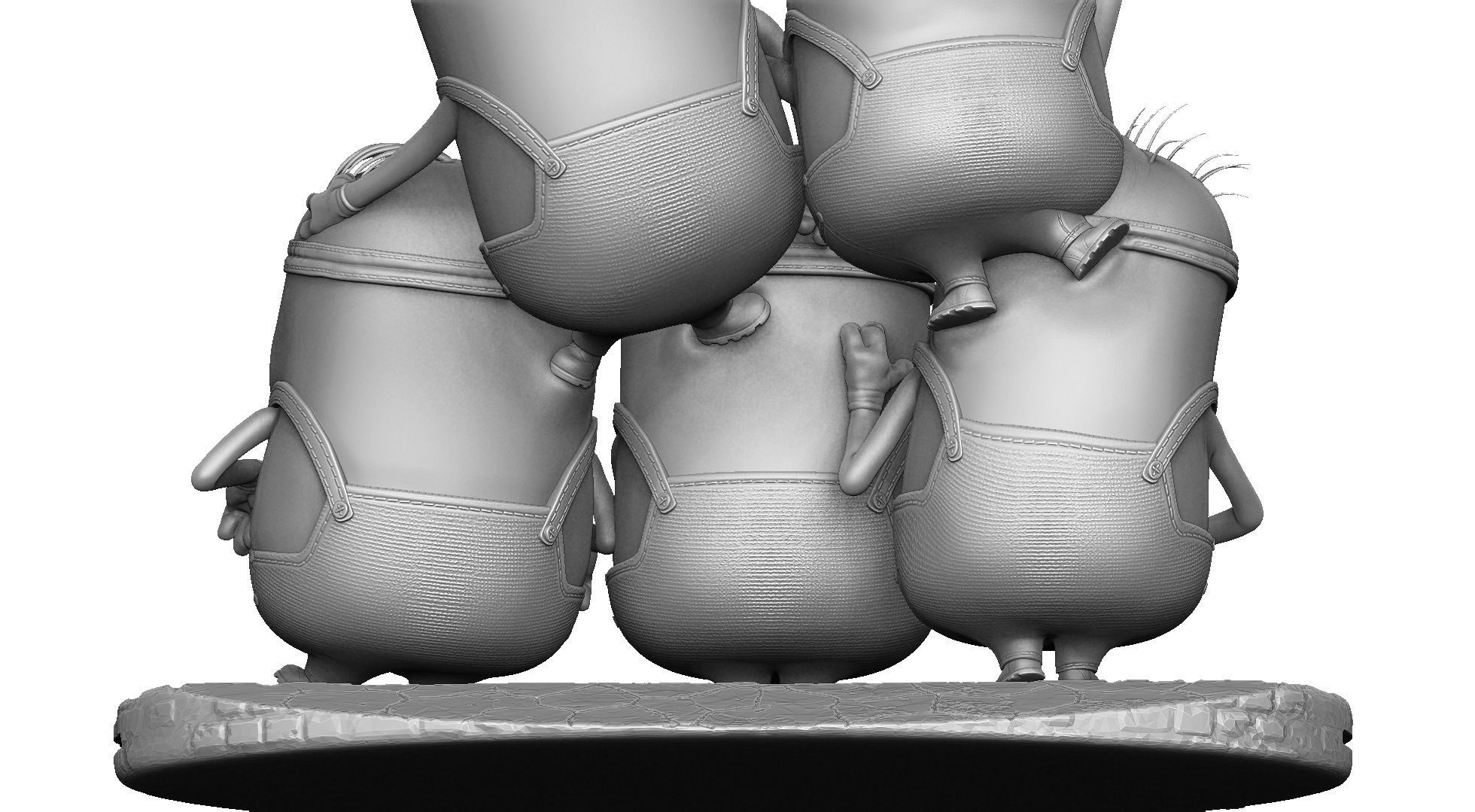 6 MINIONS COMBO FOR 3DPRINT 3D print model_21