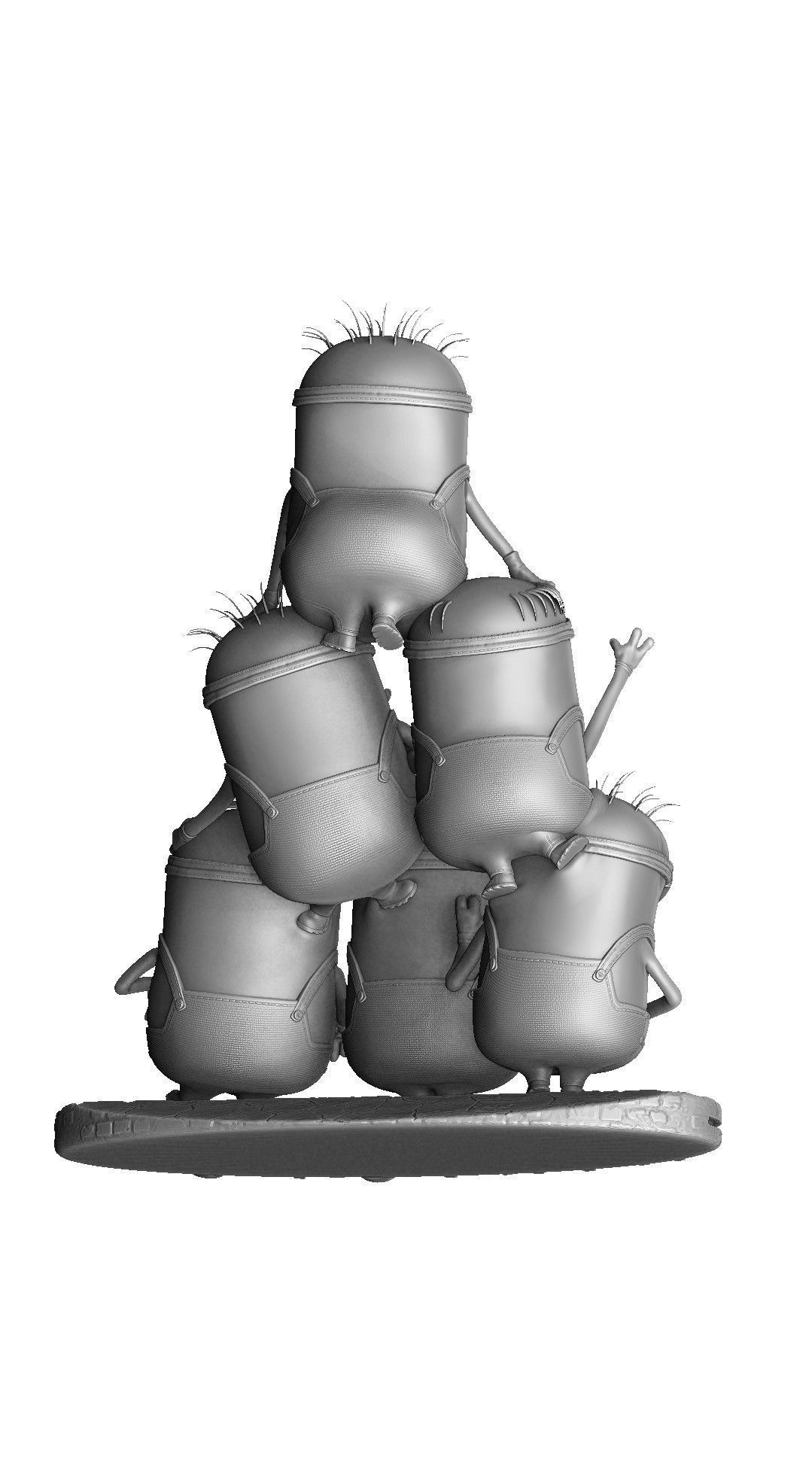 6 MINIONS COMBO FOR 3DPRINT 3D print model_20