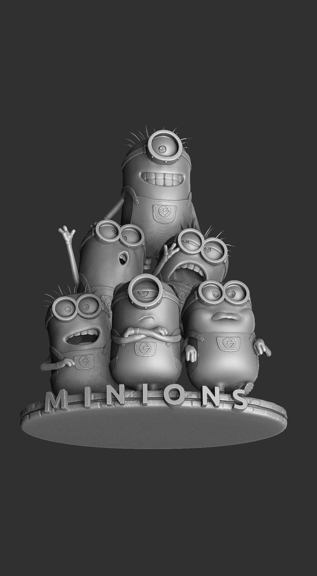6 MINIONS COMBO FOR 3DPRINT 3D print model_11