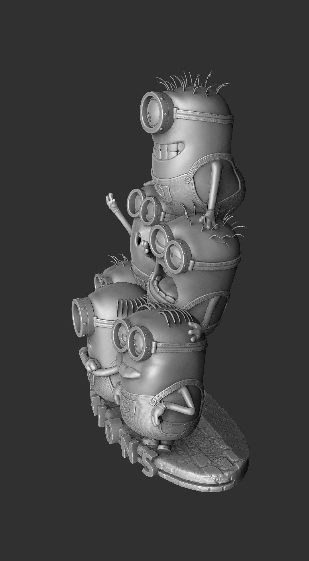 6 MINIONS COMBO FOR 3DPRINT 3D print model_24