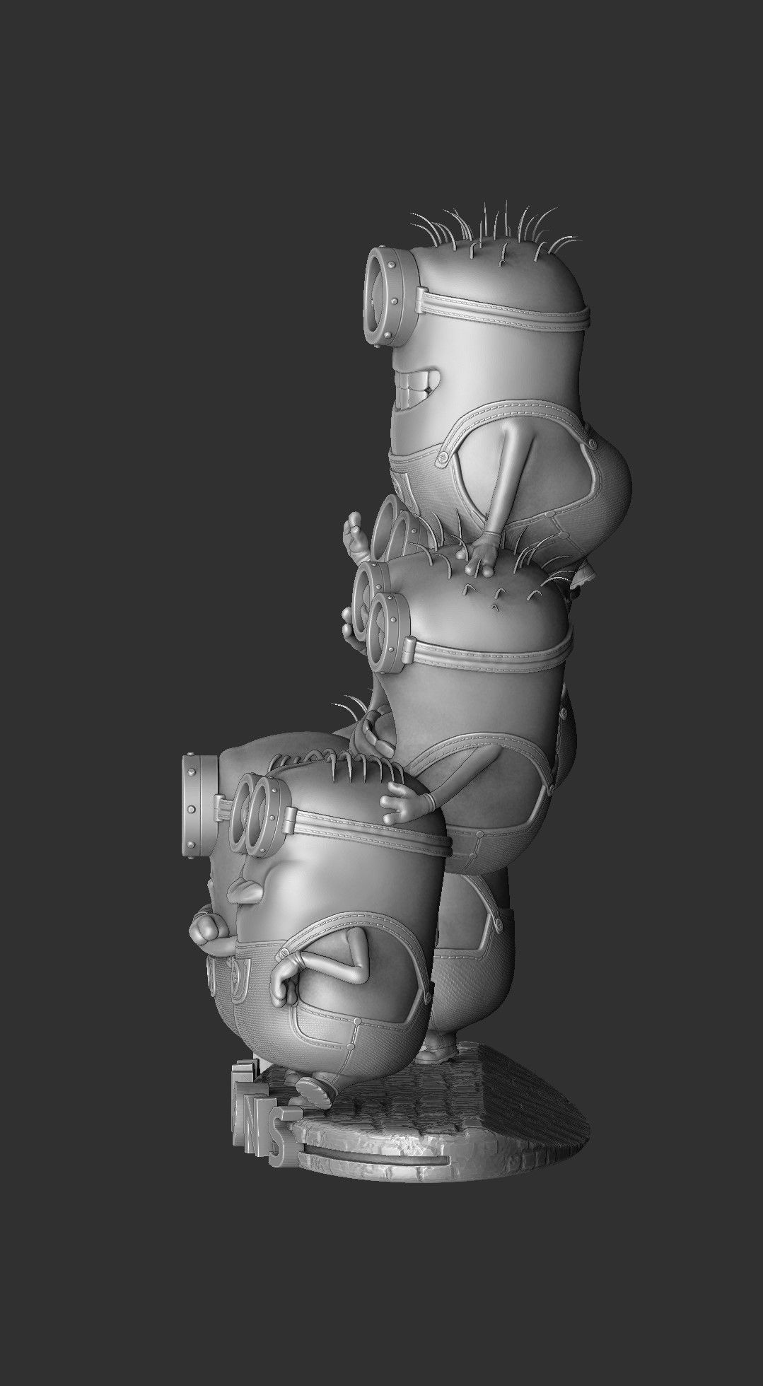 6 MINIONS COMBO FOR 3DPRINT 3D print model_17