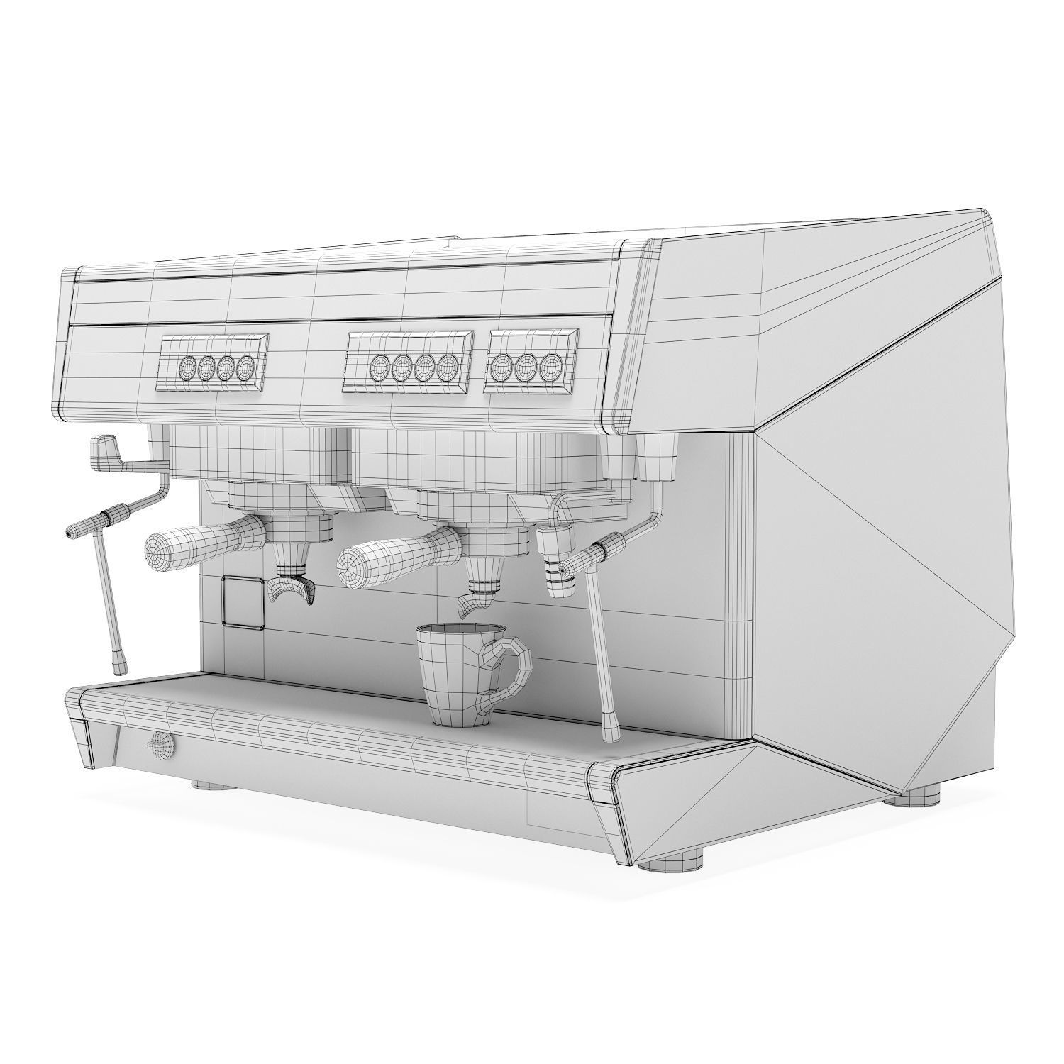 Coffee Machine UNIC Twin Mira 3D model_5