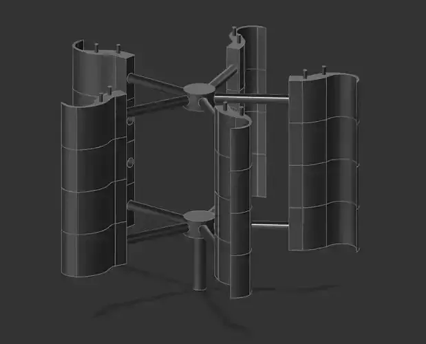 Modular wind generator 3D print model Modular wind generator 3D print model