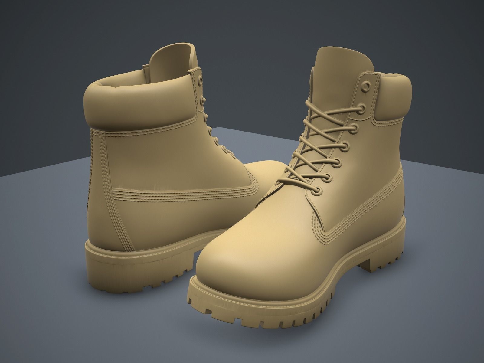 Timberland Premium 6-inches boots-3d printable 3D print model_3