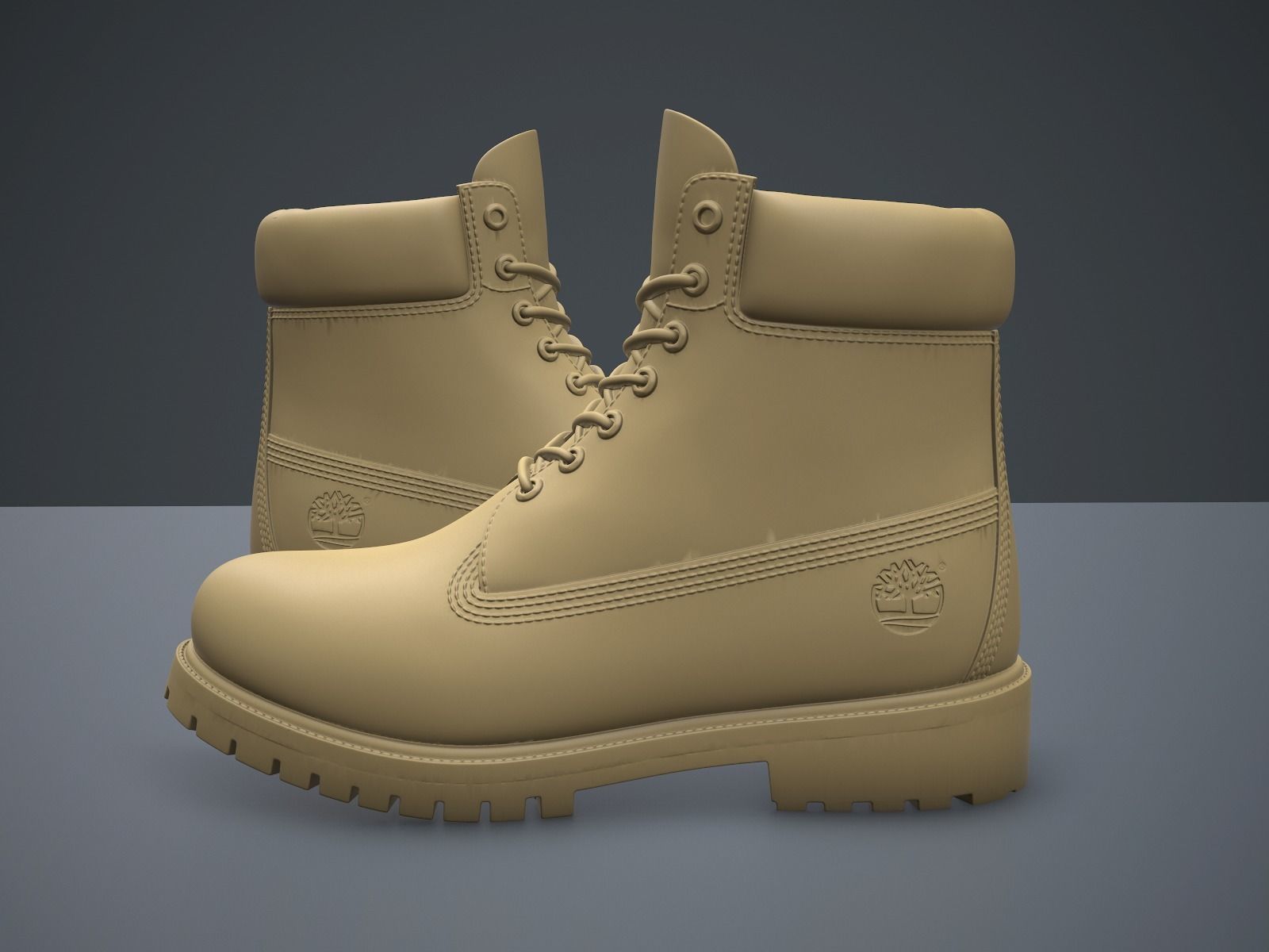 Timberland Premium 6-inches boots-3d printable 3D print model_1