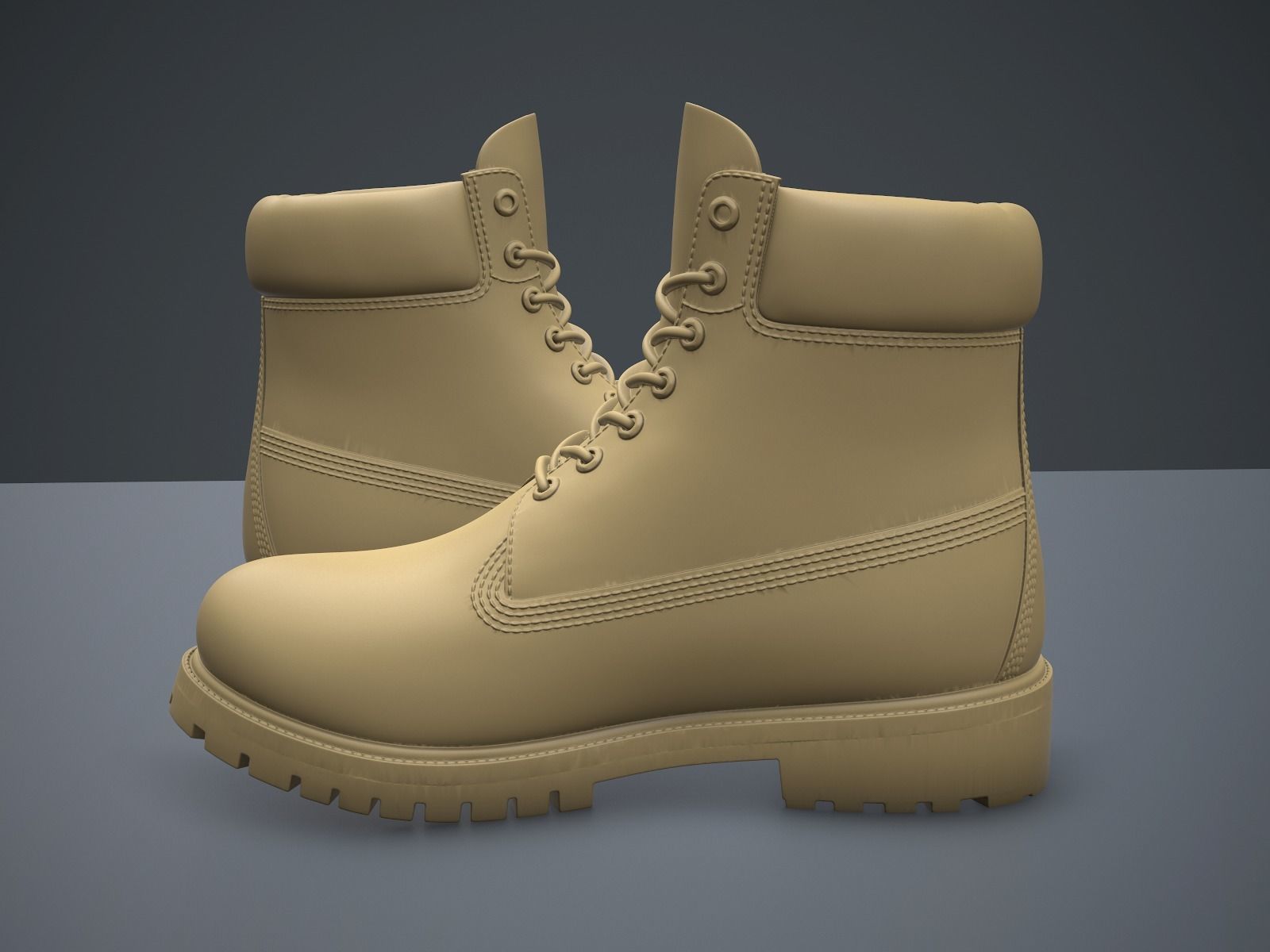 Timberland Premium 6-inches boots-3d printable 3D print model_2