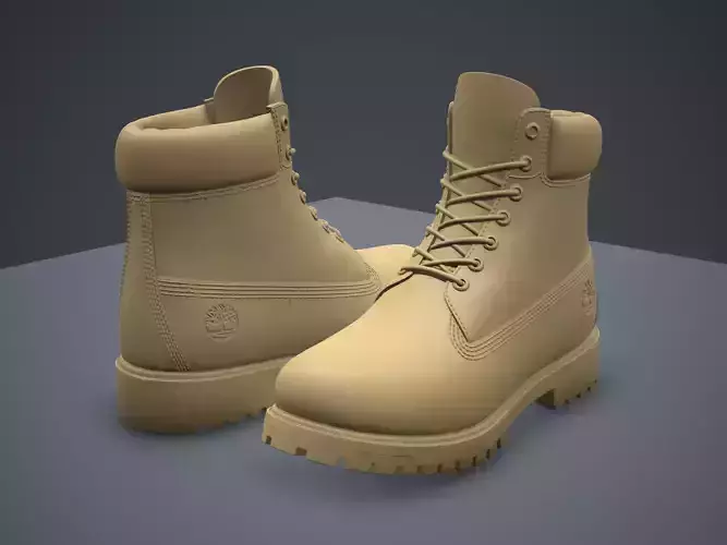 Timberland Premium 6-inches boots-3d printable 3D print model