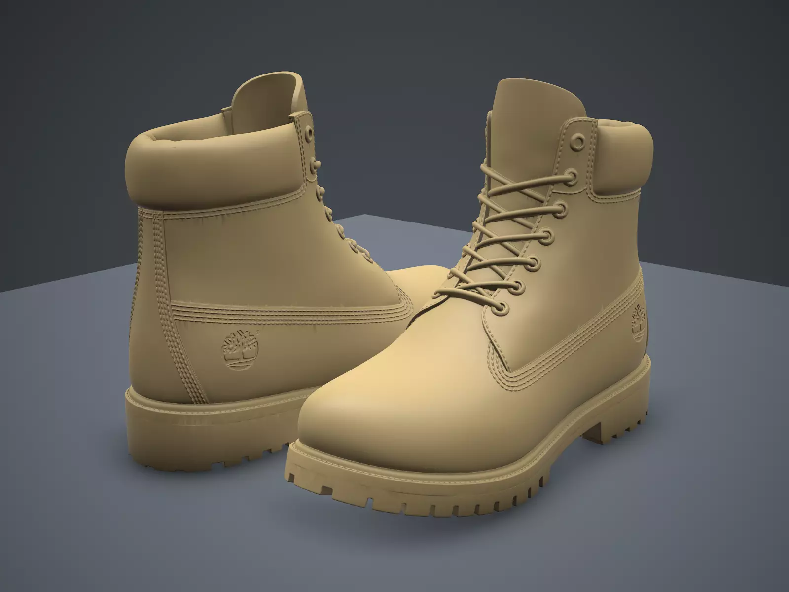 Timberland Premium 6-inches boots-3d printable 3D print model_0