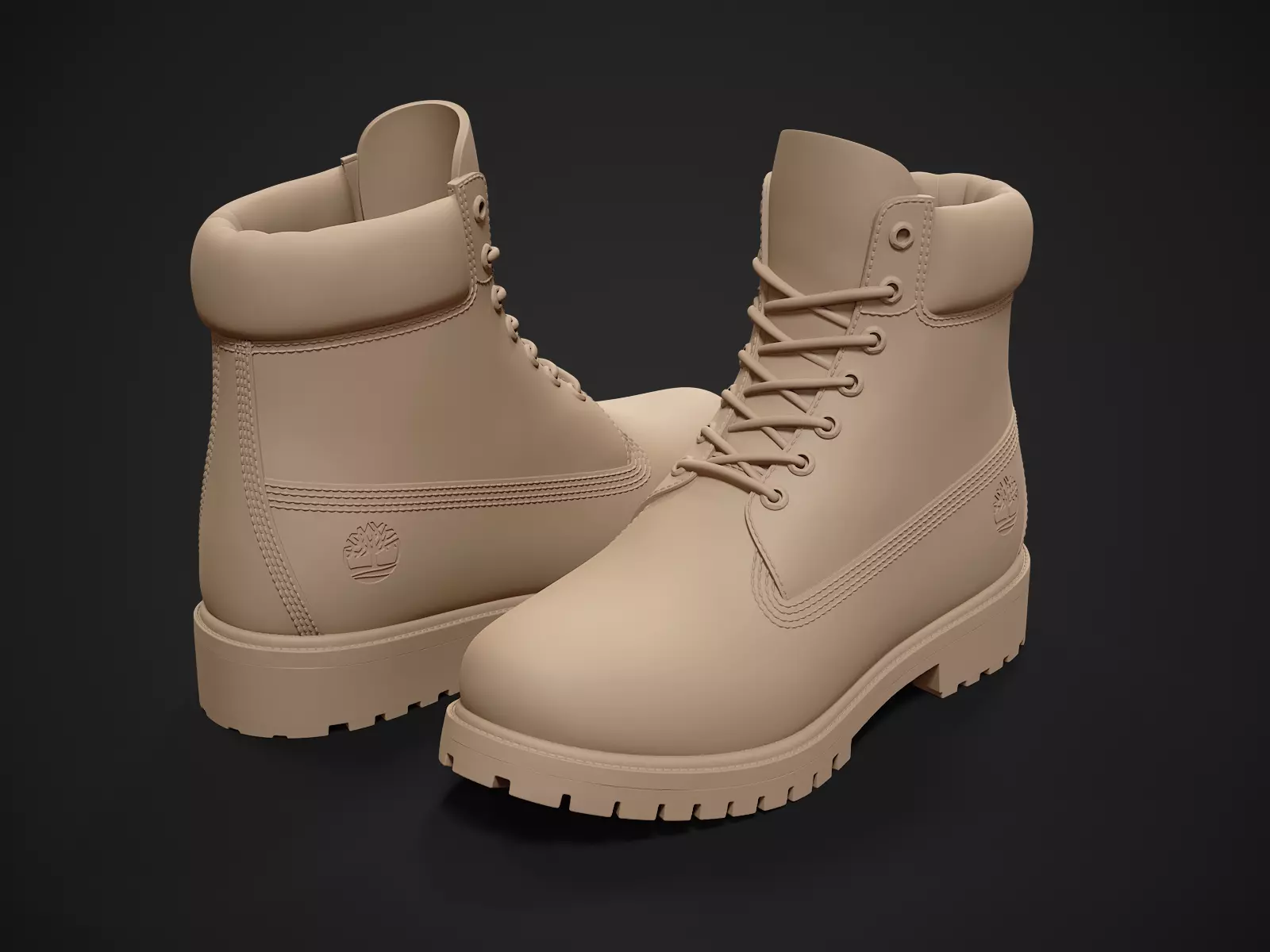 Timberland Premium 6-inches boots-3d printable 3D print model