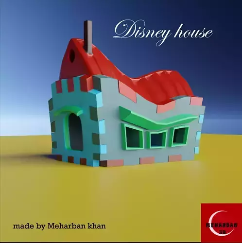 DISNEY HOUSE 3D print model