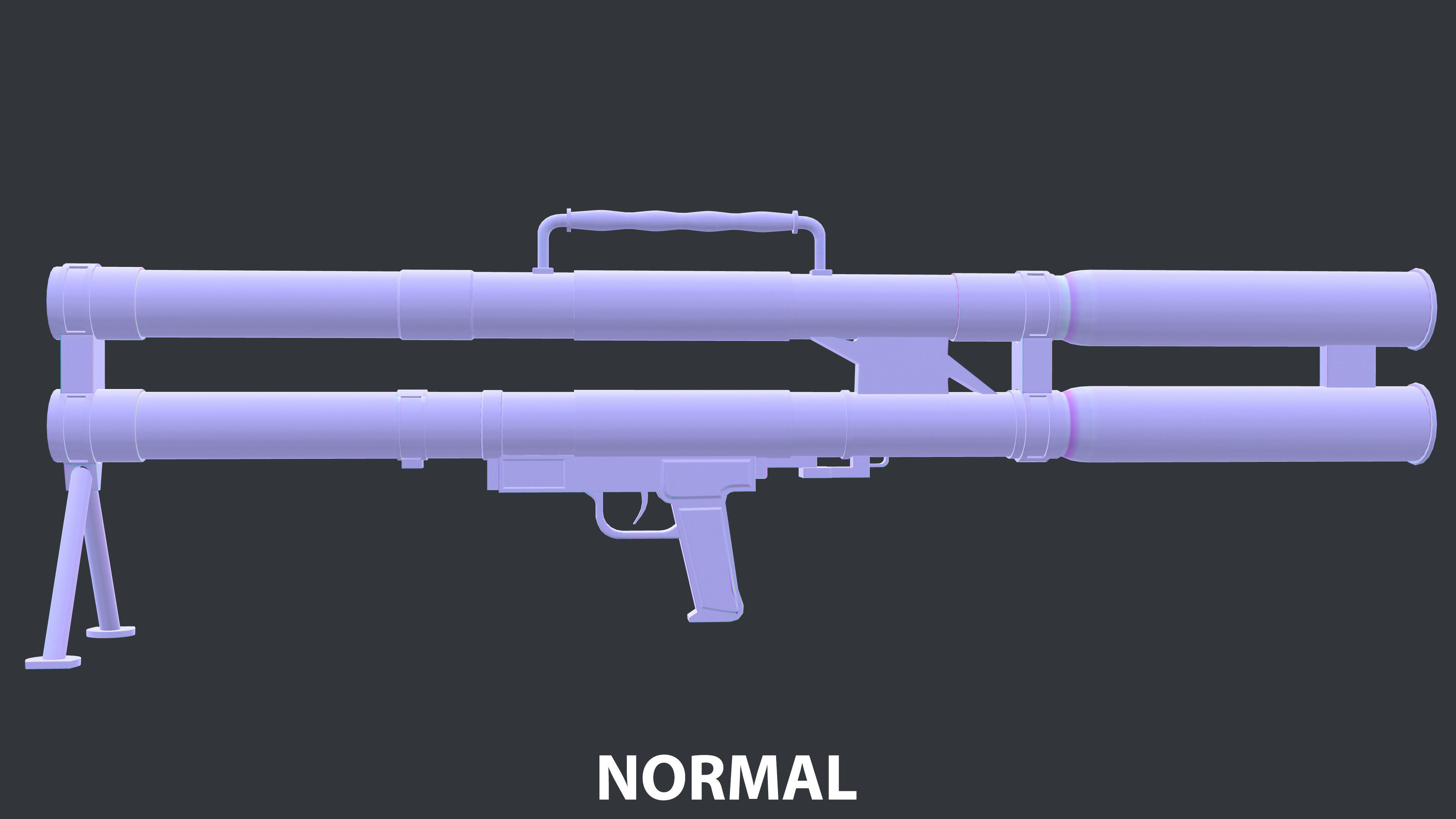 Rocket Launcher Game Ready 12 Low-poly 3D model_11