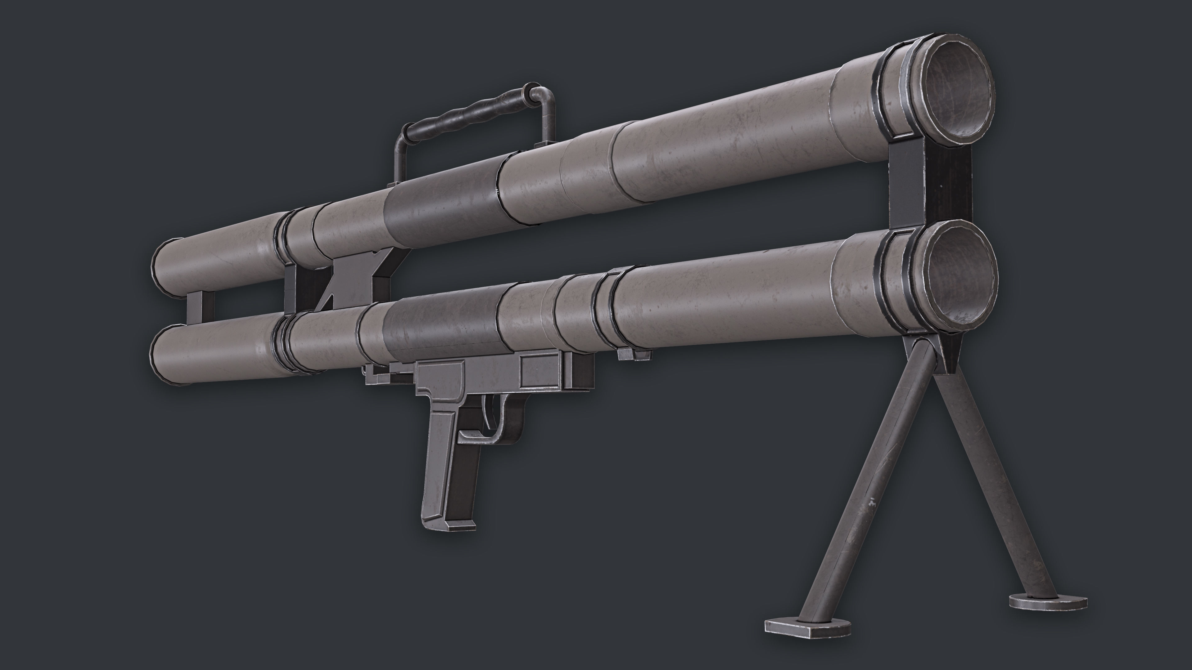 Rocket Launcher Game Ready 12 Low-poly 3D model_4