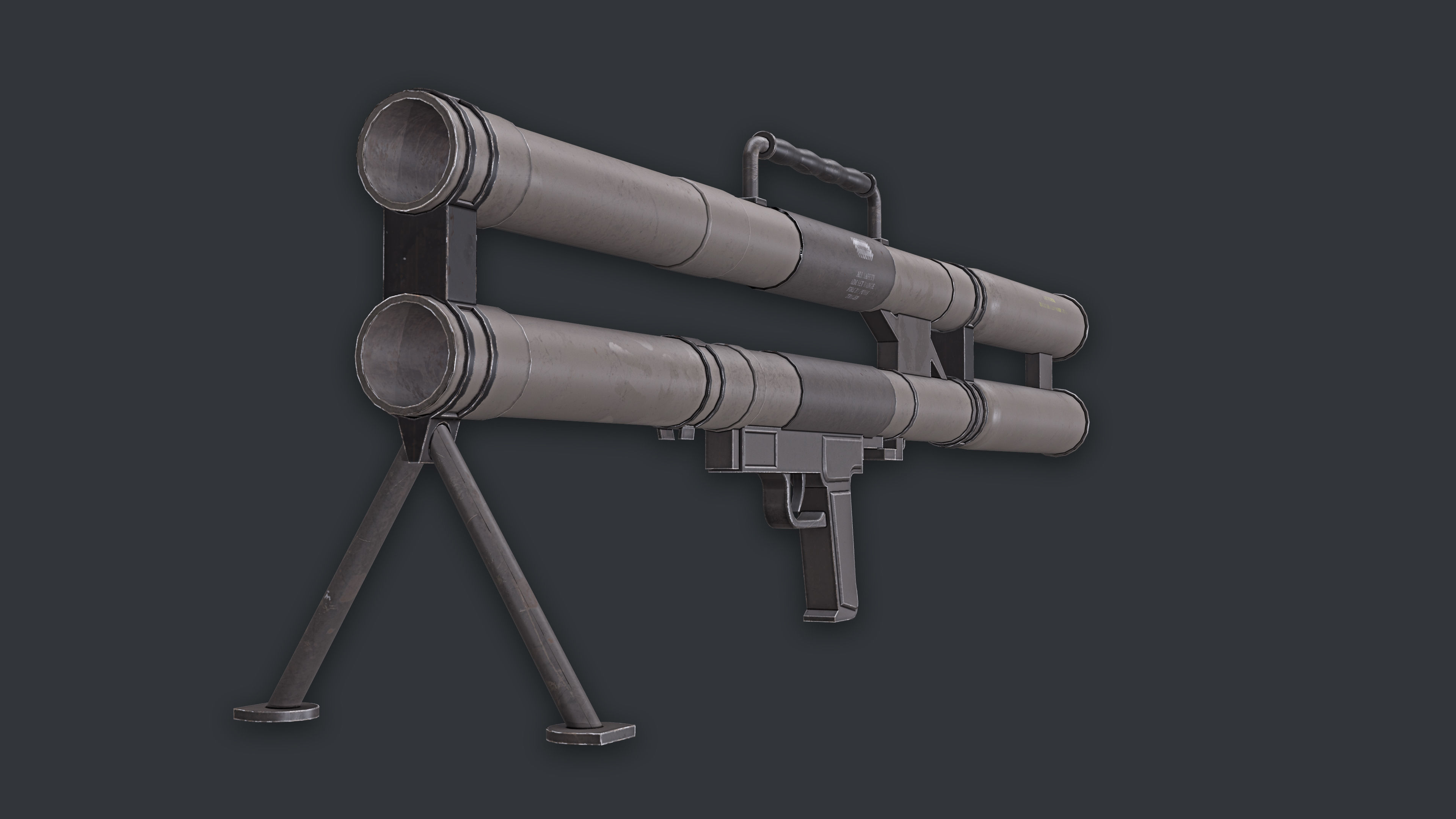 Rocket Launcher Game Ready 12 Low-poly 3D model_1