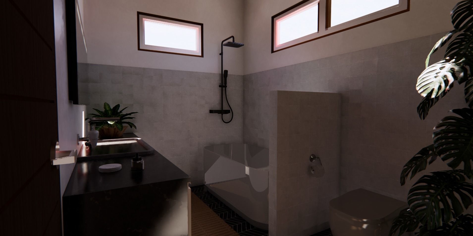 Duplex House Design 3D model_10