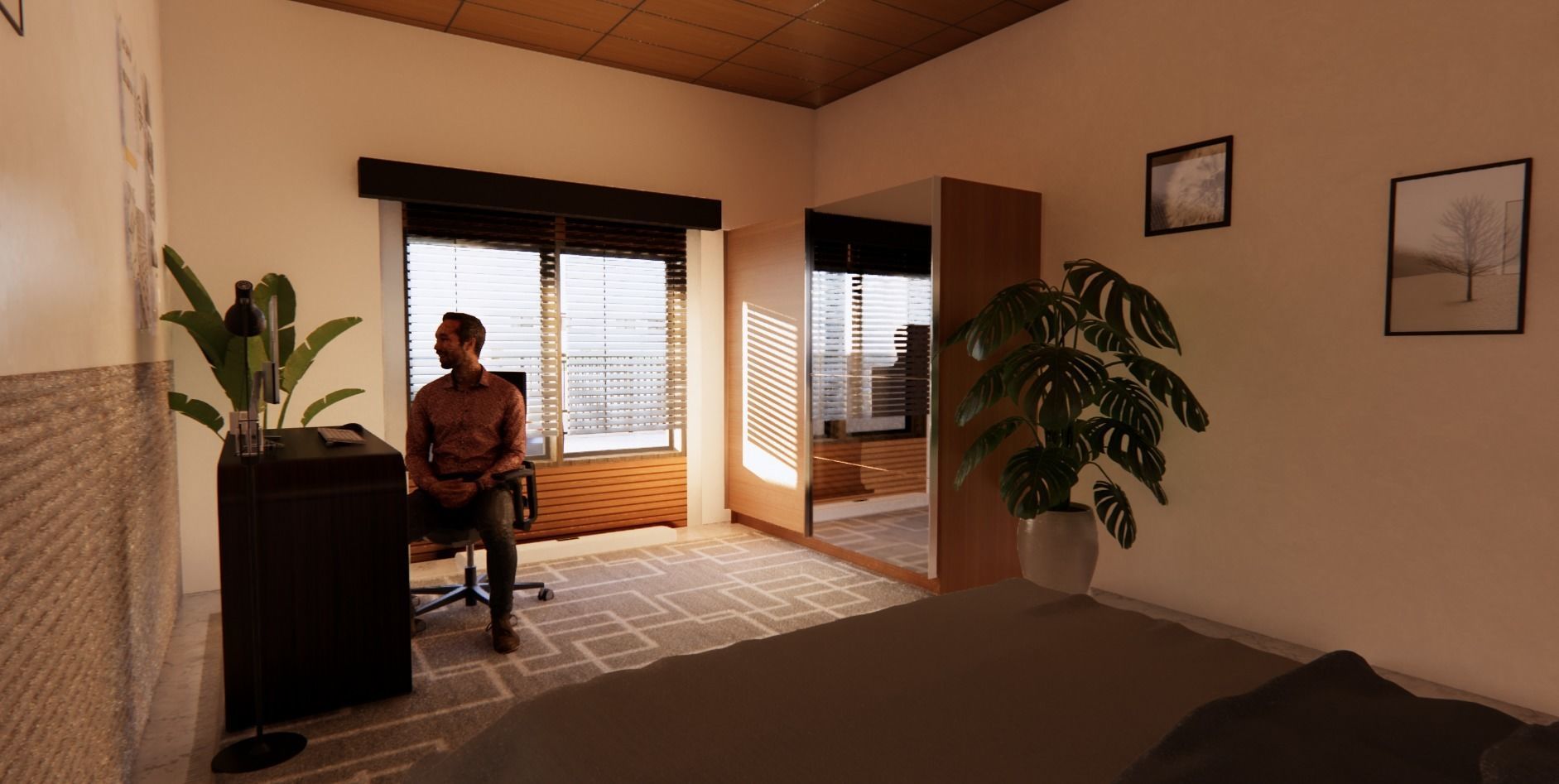 Duplex House Design 3D model_13