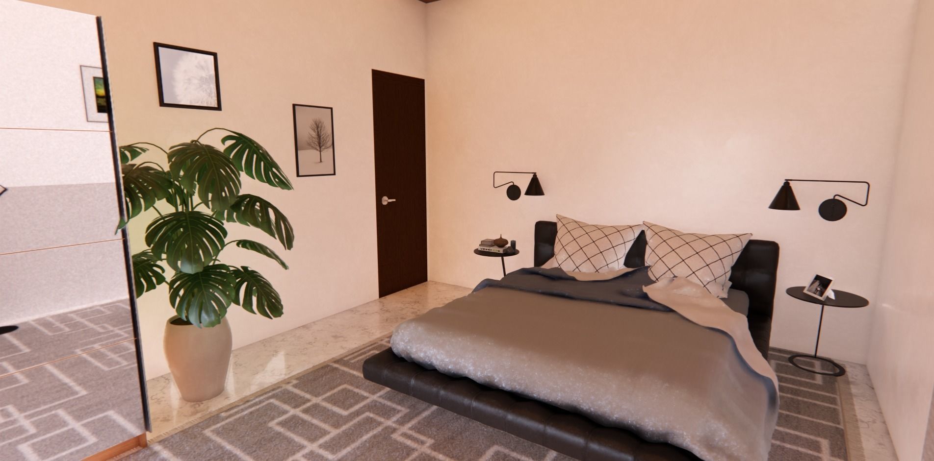 Duplex House Design 3D model_12