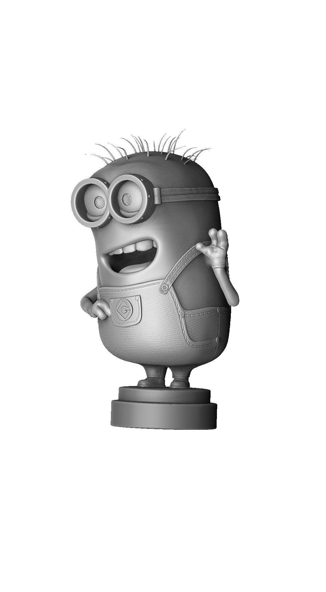 SET MINION FOR 3D PRINT 6 CHARACTERS 3D print model_20