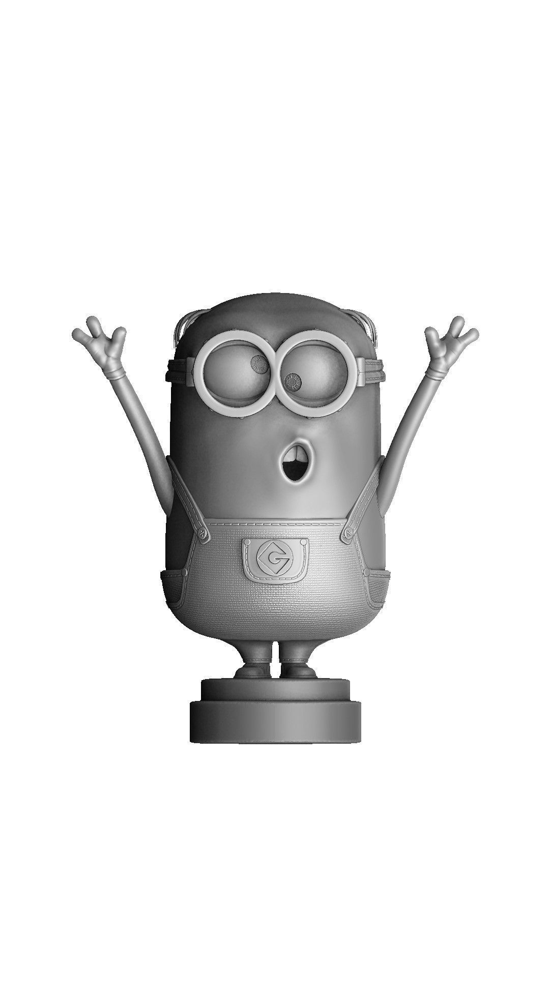 SET MINION FOR 3D PRINT 6 CHARACTERS 3D print model_38