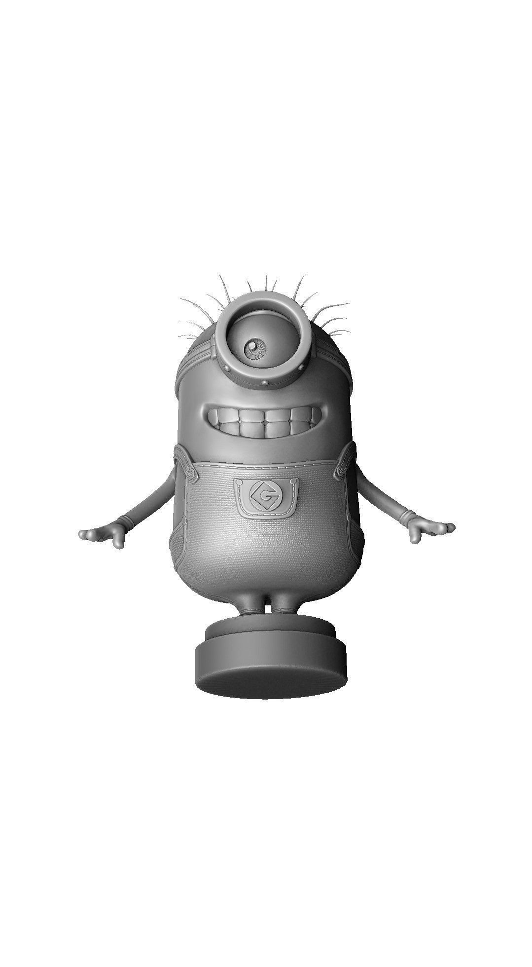 SET MINION FOR 3D PRINT 6 CHARACTERS 3D print model_33