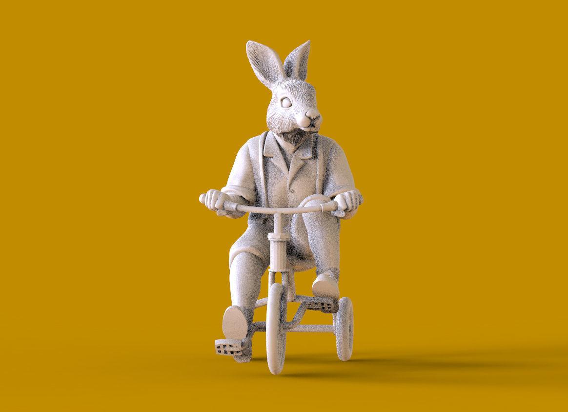 hare family 3D print model_47