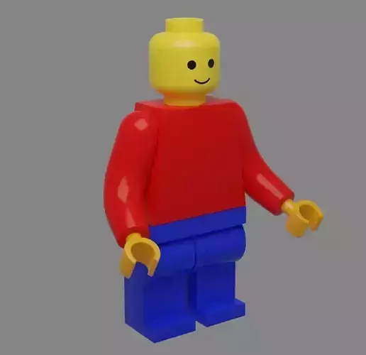 Legoman lego man wearing shirt and pants
