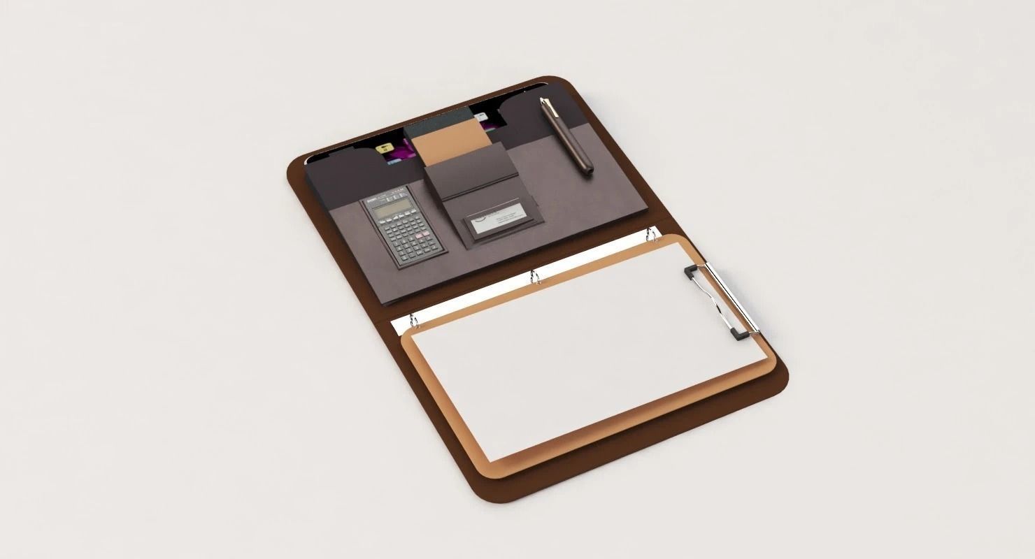 Designer 3 Ring Binder Portfolio Case 3D model_19