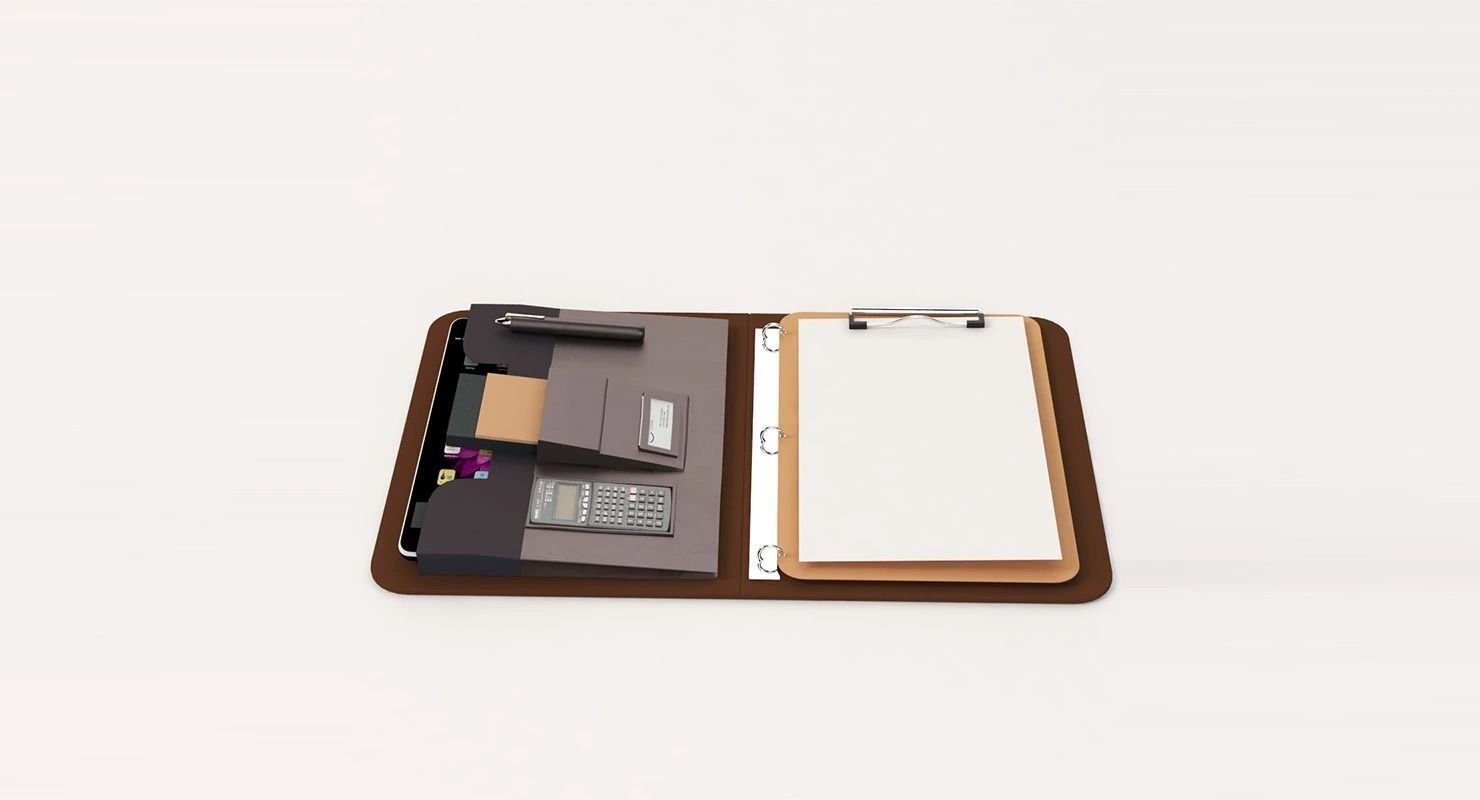 Designer 3 Ring Binder Portfolio Case 3D model_26