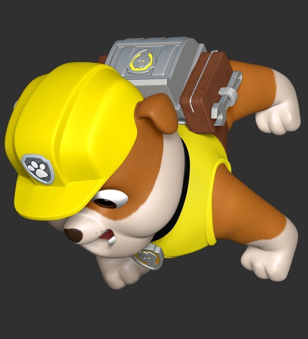 Rubble paw patrol dog 3D print model_21