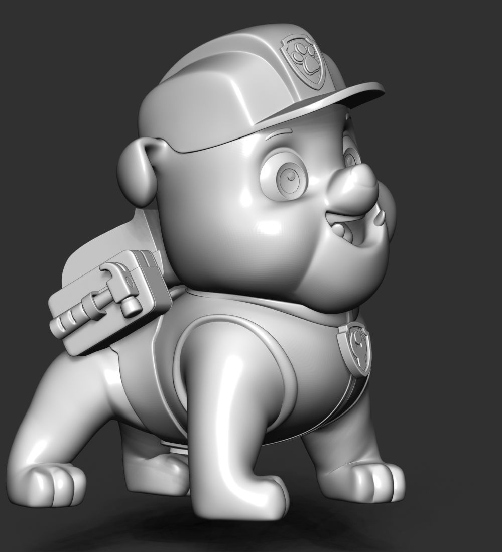 Rubble paw patrol dog 3D print model_28