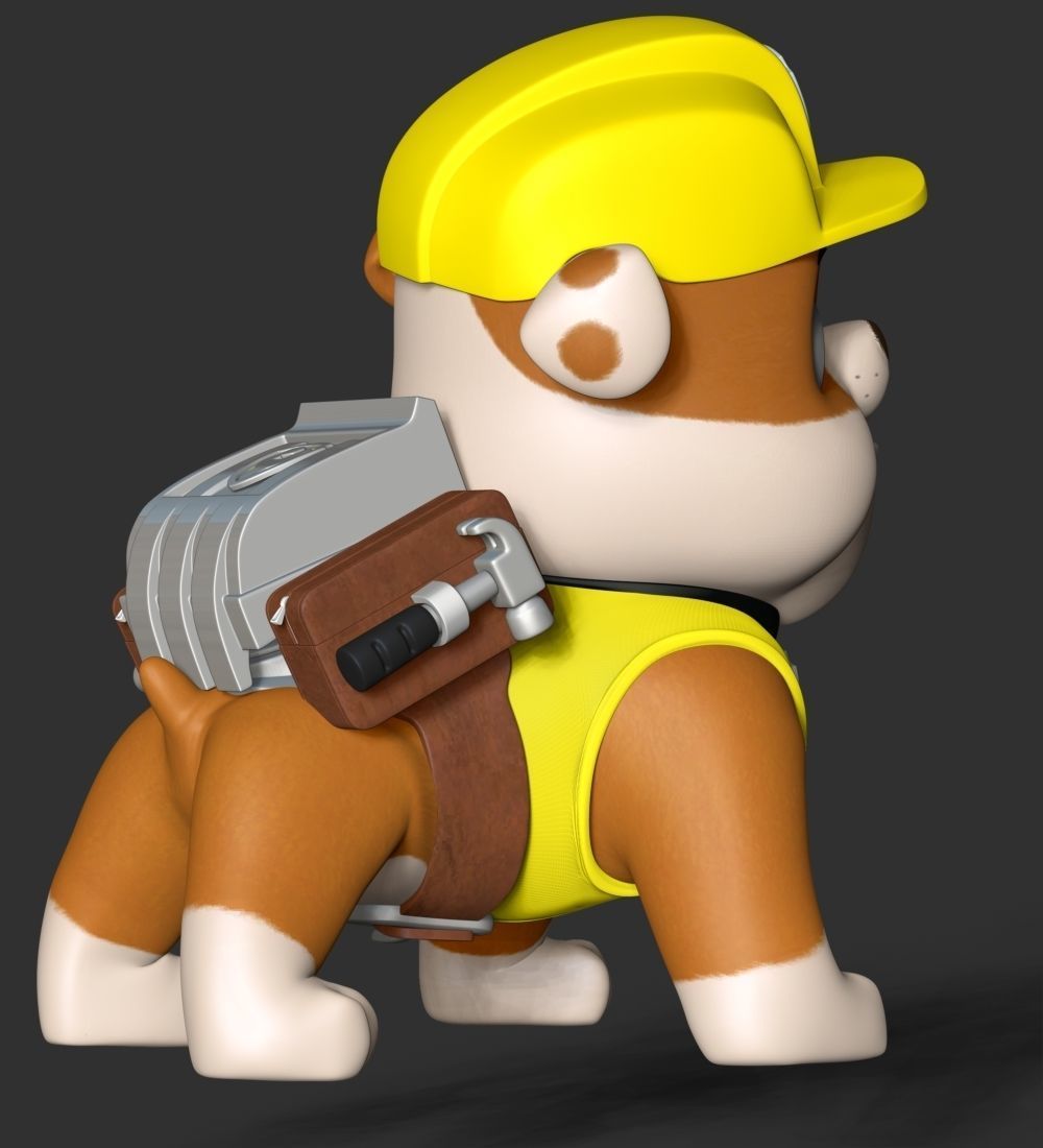 Rubble paw patrol dog 3D print model_15