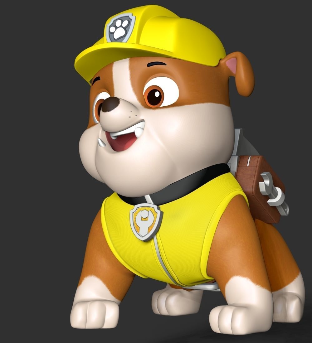 Rubble paw patrol dog 3D print model_18