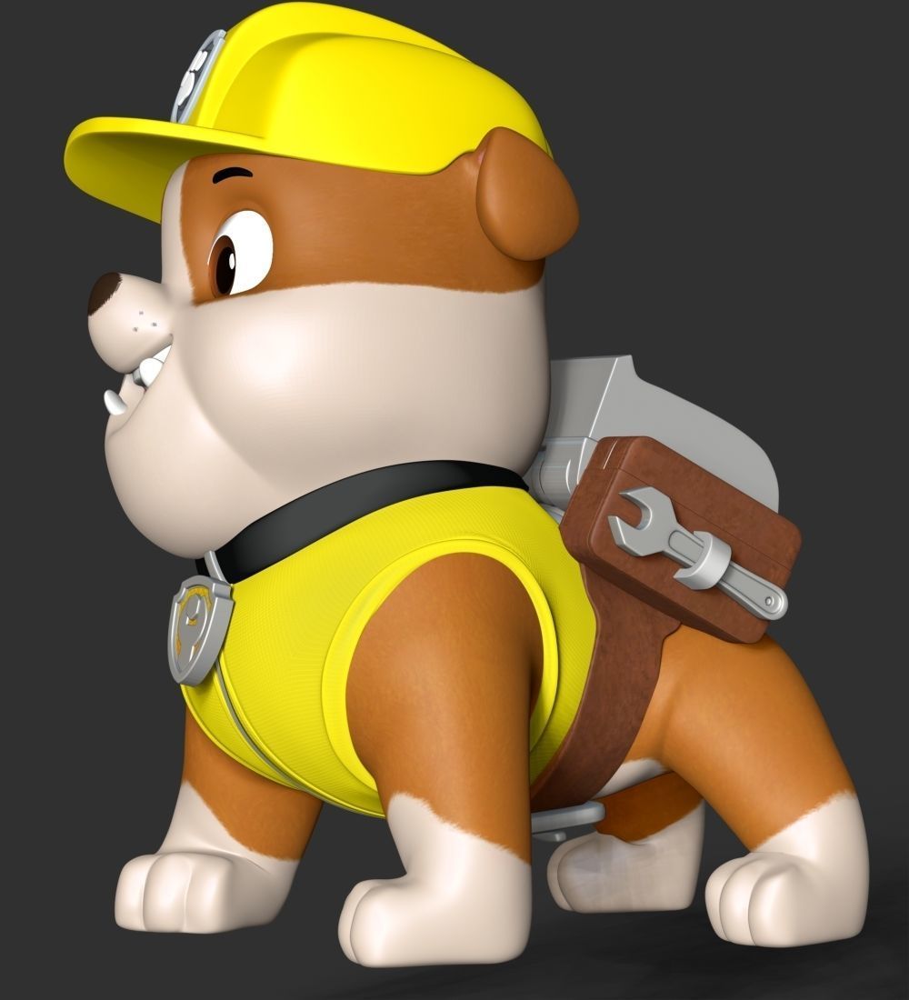 Rubble paw patrol dog 3D print model_14