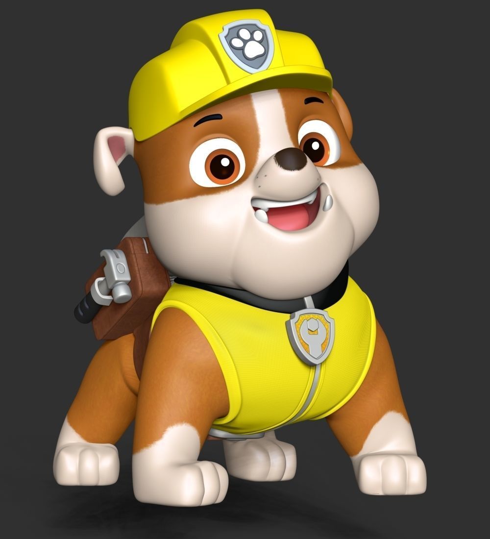 Rubble paw patrol dog 3D print model_9