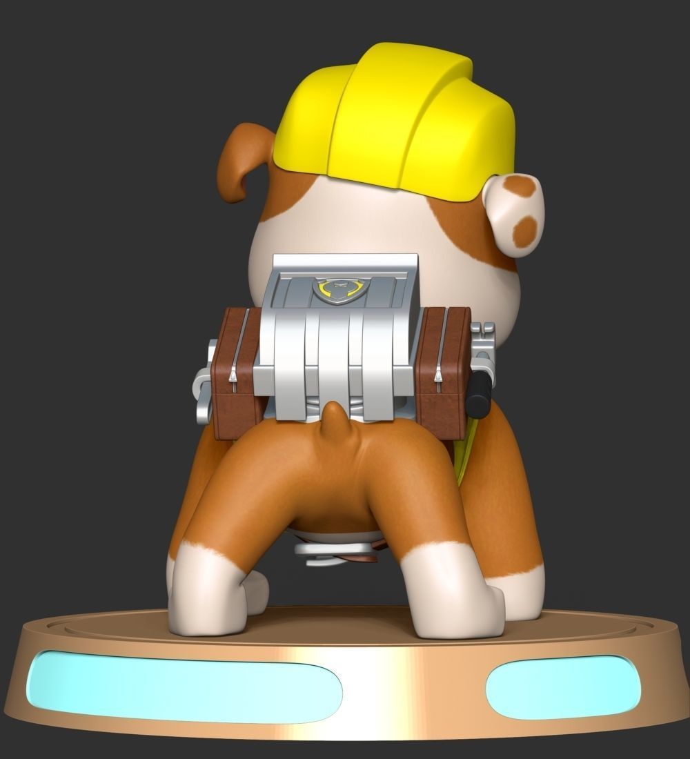 Rubble paw patrol dog 3D print model_13