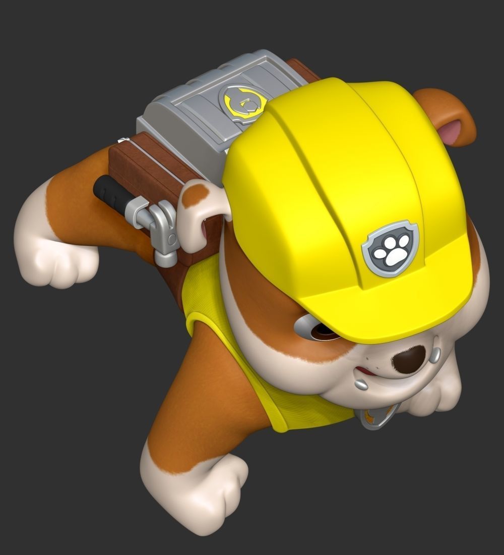 Rubble paw patrol dog 3D print model_20