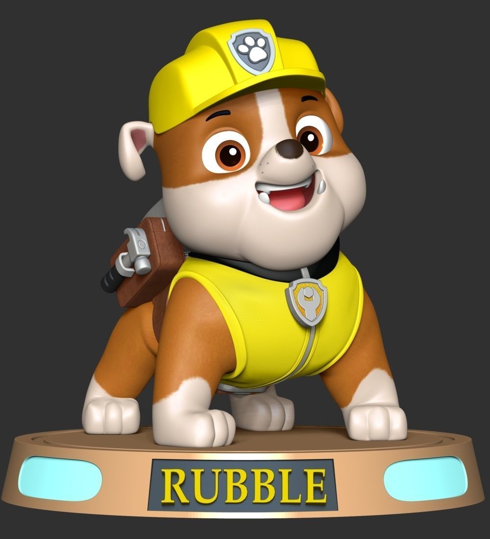 Rubble paw patrol dog 3D print model_10