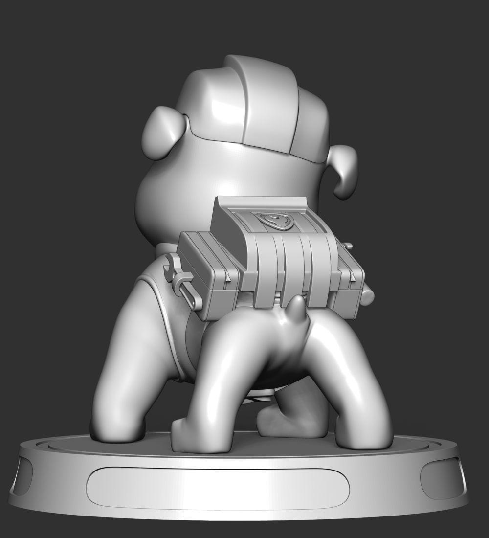Rubble paw patrol dog 3D print model_25